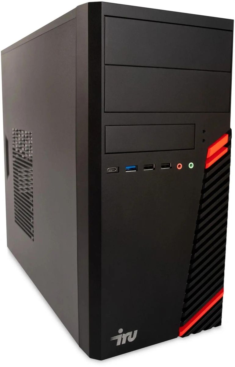 Компьютер iRU Planio 310H6SM Intel Core i5 12400,  DDR4 32ГБ, 512ГБ(SSD),  Intel UHD Graphics 730,  Windows 11 Pro,  черный [2100036]